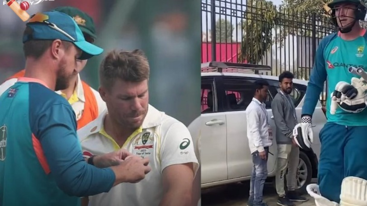 సిరాజ్‌ దెబ్బకు రెండో టెస్టు నుంచి వార్నర్‌ ఔట్‌..  -కంకషన్‌ సబ్‌స్టిట్యూట్‌గా రెన్‌ షా 